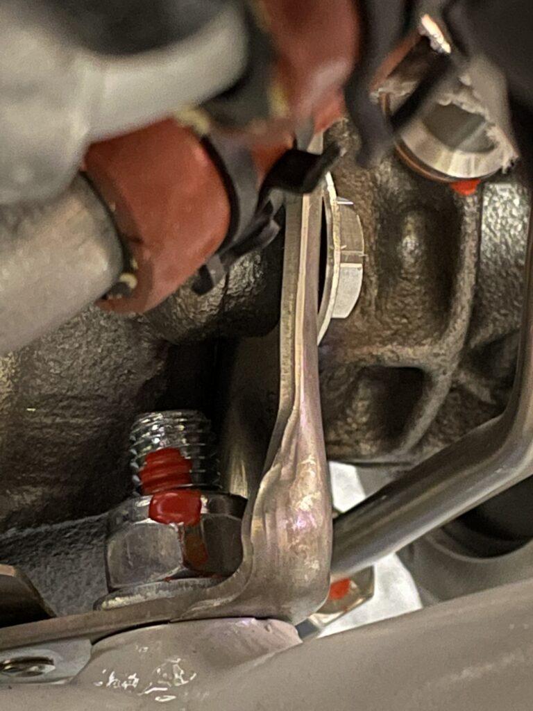 lower RH bolt after torqueing